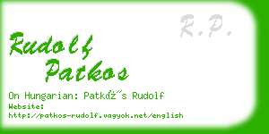 rudolf patkos business card